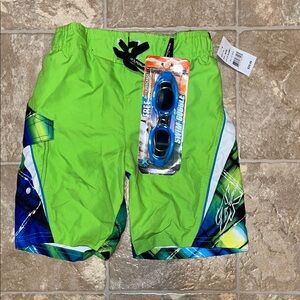 NWT ZeroXposur Kids Swim Trunks - Green and Blue